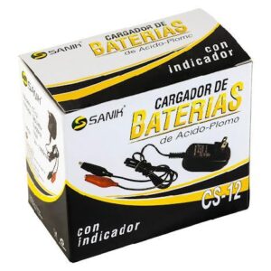 CARGARDOR BATERIAS ACIDO PLOMO SANIK CS-12