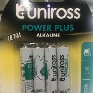 BATERIA ALCALINA AAA P4 UNIROSS