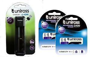 CARGADOR BATERIA UNIROSS 18650