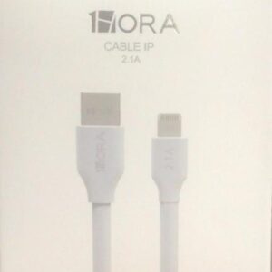 CABLE USB IPHONE 1HORA CAB238 1M BLANCO
