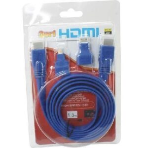 CABLE 3 EN 1 HDMI A MICRO-MINI HDMI 17249
