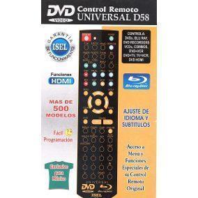 CONTROL REMOTO UNIVER ISEL D58
